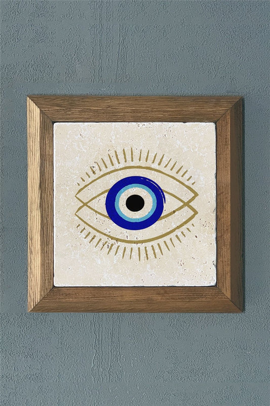 SOLID FRAME NATURAL STONE PAINTING PANEL 11" x 11" / PRMT2020-1503