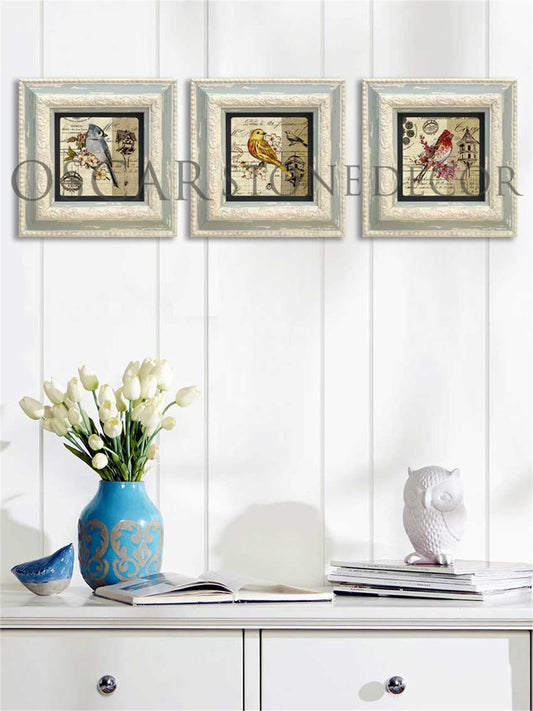 3-PIECE FRAME NATURAL STONE WALL DECOR / 3CDD-10-008 (WALL DECOR)