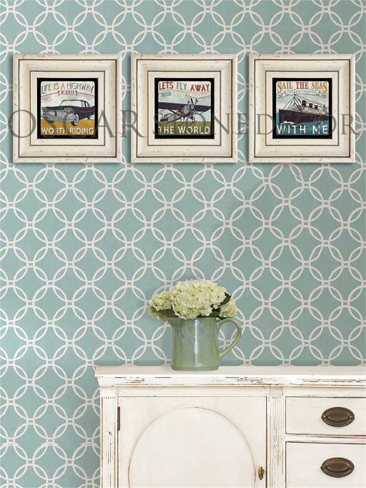 3-PIECE FRAME NATURAL STONE WALL DECOR / 3CDD-30-009 (WALL DECOR)