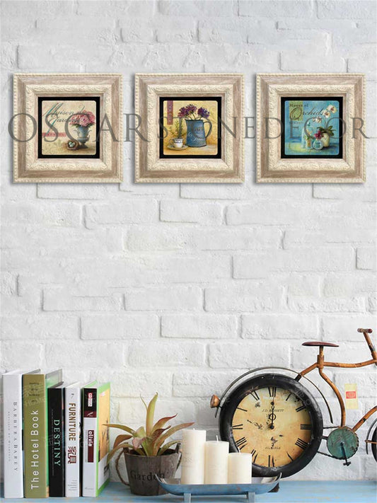 3-PIECE FRAME NATURAL STONE WALL DECOR / 3CDD-20-005 (WALL DECOR)