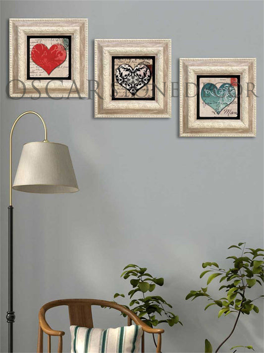 3-PIECE FRAME NATURAL STONE WALL DECOR / 3CDD-20-008 (WALL DECOR)