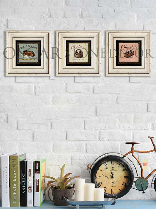 3-PIECE FRAME NATURAL STONE WALL DECOR / 3CDD-30-018 (WALL DECOR)