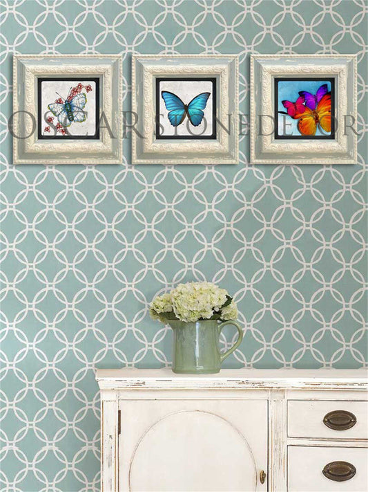 3-PIECE FRAME NATURAL STONE WALL DECOR / 3CDD-10-002 (WALL DECOR)
