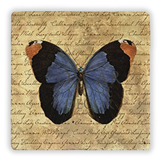 ART BUTTERFLY NATURAL STONE WALL DECOR / DD112 (WALL DECOR)