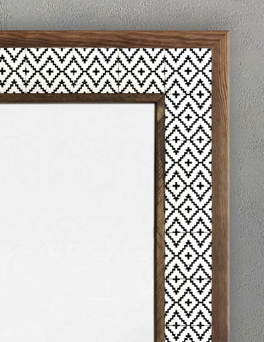 4x4 Tiles Stone Mosaic Wall Mirror | AYN-003