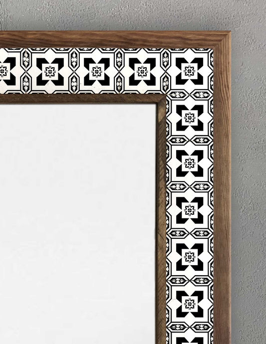 4x4 Tiles Stone Mosaic Wall Mirror | AYN-006