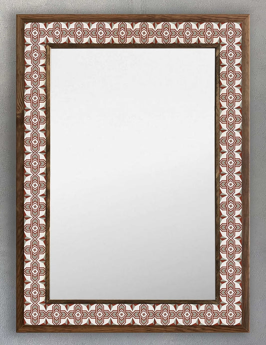 4x4 Tiles Stone Mosaic Wall Mirror | AYN-057