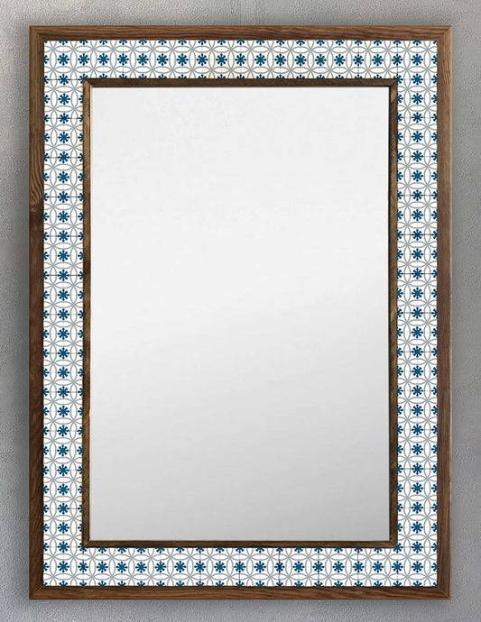4x4 Tiles Stone Mosaic Wall Mirror | AYN-047