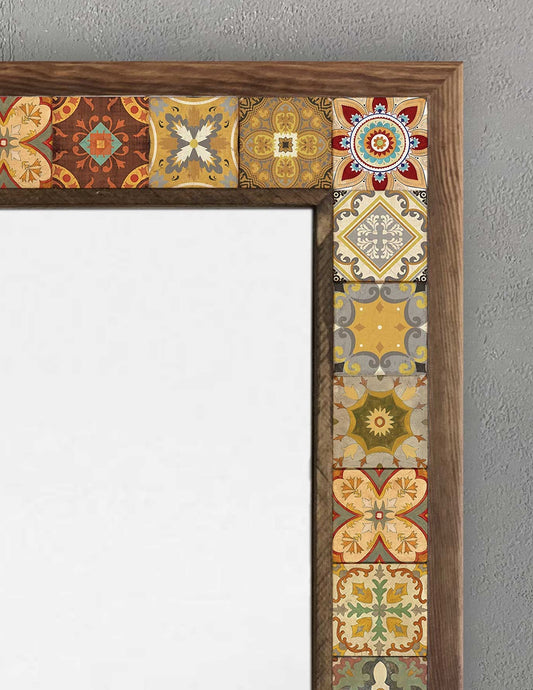 4x4 Tiles Stone Mosaic Wall Mirror | AYN-009
