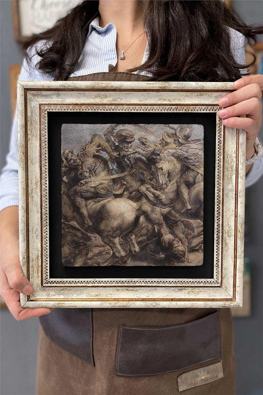Framed Painting Stone Wall Decor 12" x 12" Peter Paul Rubens Painting