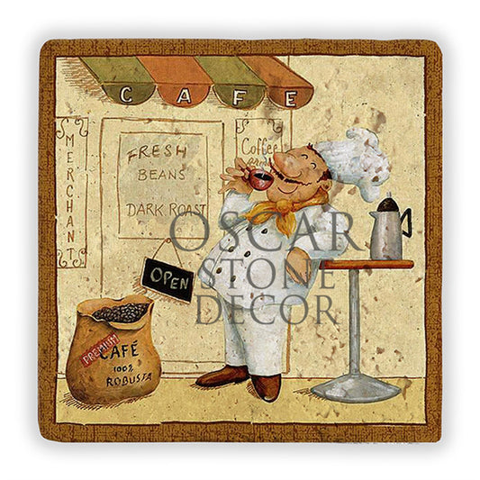 CHEF II NATURAL STONE WALL DECOR / DD237 (WALL DECOR)