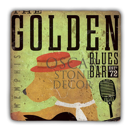 DD056-GOLDEN BLUES BAR NATURAL STONE WALL DECOR / DD56 (WALL DECOR)