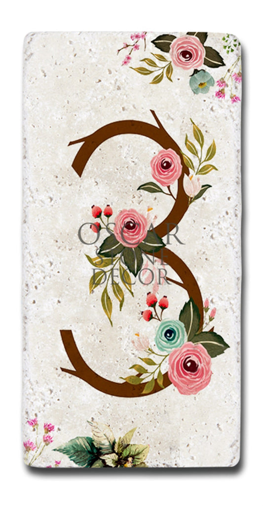 NATURAL STONE DOOR NUMBER, 3 (DOOR NUMBER)