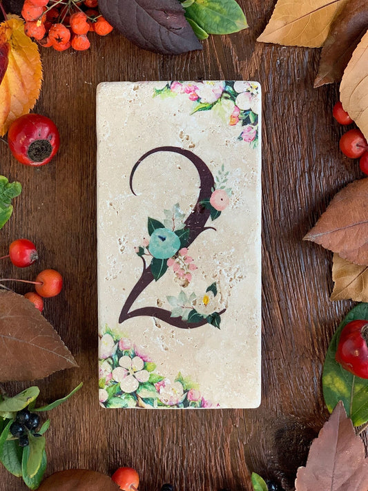 NATURAL STONE DOOR NUMBER, 2 (DOOR NUMBER)