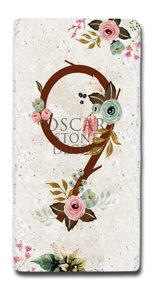 NATURAL STONE DOOR NUMBER, 9 (DOOR NUMBER)