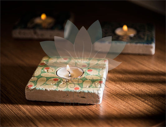 NATURAL STONE CANDLE HOLDER / ML-003 (CANDLE HOLDER)