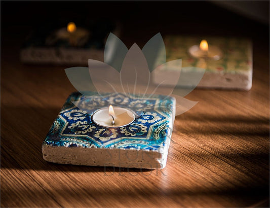 NATURAL STONE CANDLE HOLDER / ML-002 (CANDLE HOLDER)