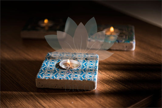 NATURAL STONE CANDLE HOLDER / ML-027 (CANDLE HOLDER)