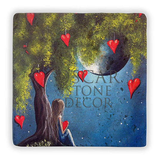 DREAM HEART NATURAL STONE WALL DECOR / DD344 (WALL DECOR)