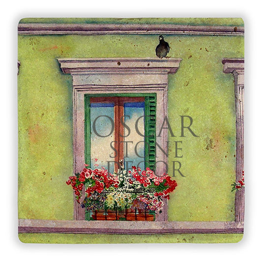 FRENCH WINDOWS NATURAL STONE WALL DECOR / DD231 (WALL DECOR)