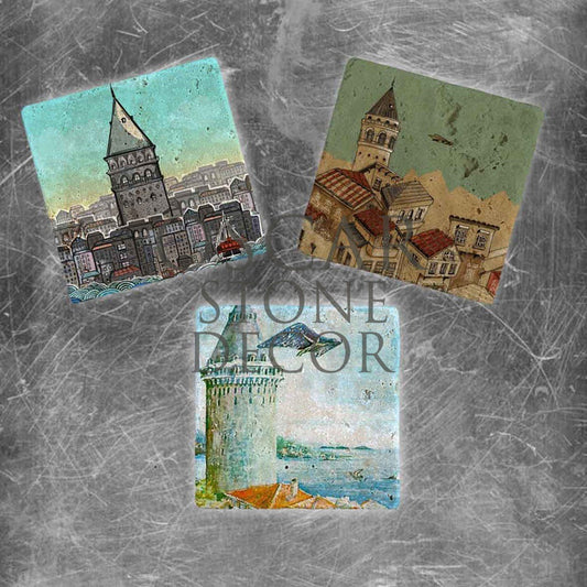 GALATA NATURAL STONE MAGNET SET / MG-005