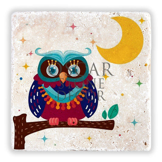 NIGHT Owl NATURAL STONE WALL DECOR / DD181 (WALL DECOR)