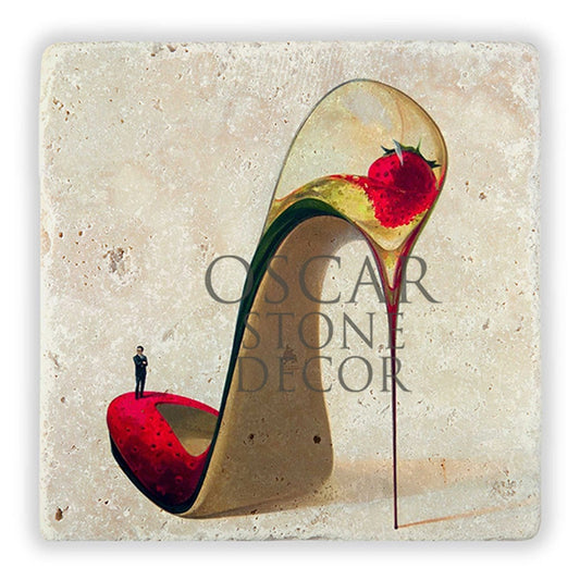 THIN HEEL NATURAL STONE WALL DECOR / DD223 (WALL DECOR)