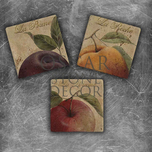 LE FRUIT NATURAL STONE MAGNET SET / MG-059