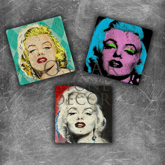 MARILYN POP NATURAL STONE MAGNET SET / MG-109