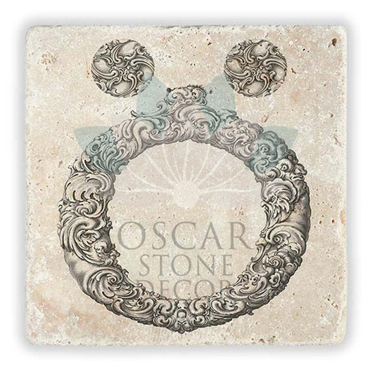 LETTER Ö SINGLE NATURAL STONE COASTER / BA-Ö1 (COASTER)