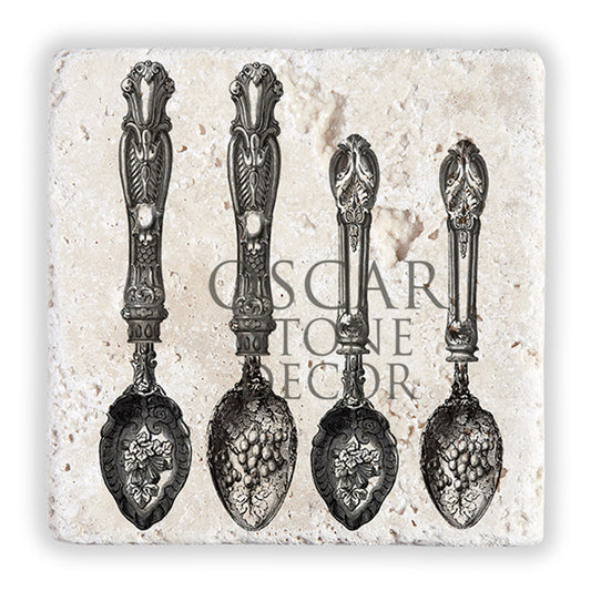 OLD SPOON NATURAL STONE WALL DECOR / DD243 (WALL DECOR)
