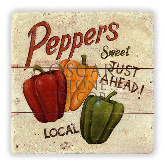 PEPPERS NATURAL STONE WALL DECOR / DD193 (WALL DECOR)