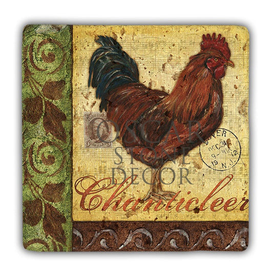 ROOSTER NATURAL STONE WALL DECOR / DD351 (WALL DECOR)