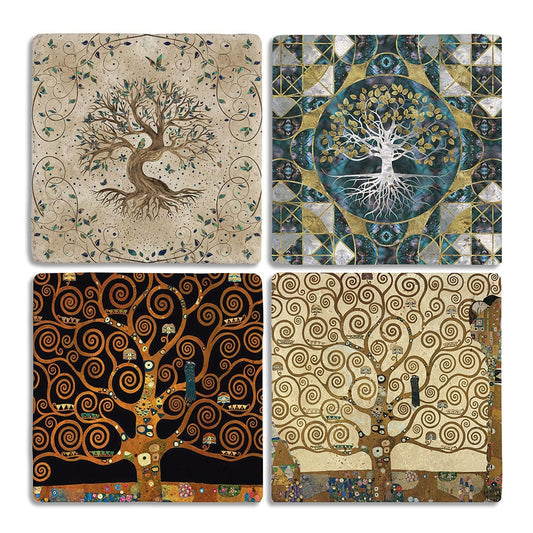 Stone Coasters Stone Coasters - Set of 4 Tree of Life Special Collection