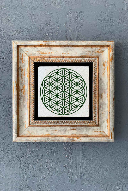 SINGLE FRAME NATURAL STONE WALL DECOR / CDD1-40-7780 (WALL DECOR)