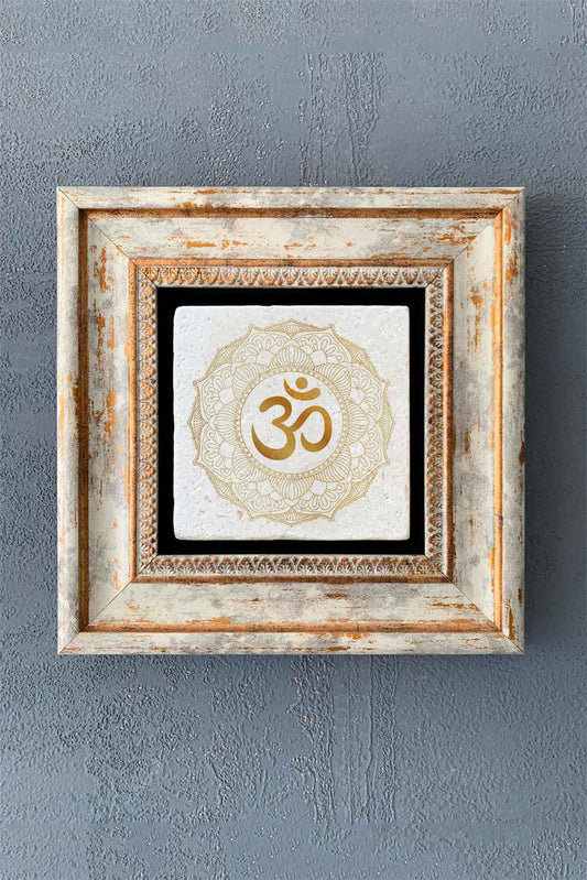 SINGLE FRAME NATURAL STONE WALL DECOR / CDD1-40-1379 (WALL DECOR)