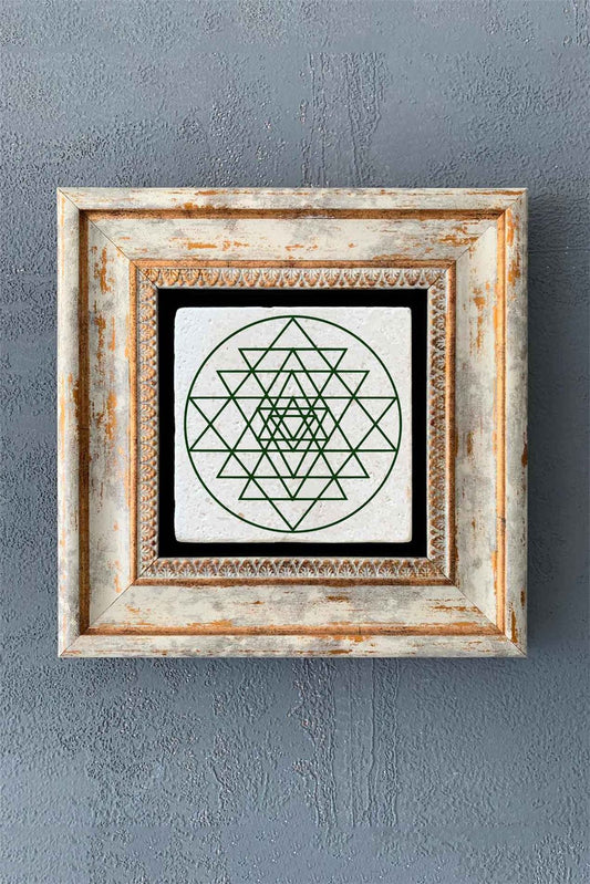 SINGLE FRAME NATURAL STONE WALL DECOR / CDD1-40-7779 (WALL DECOR)