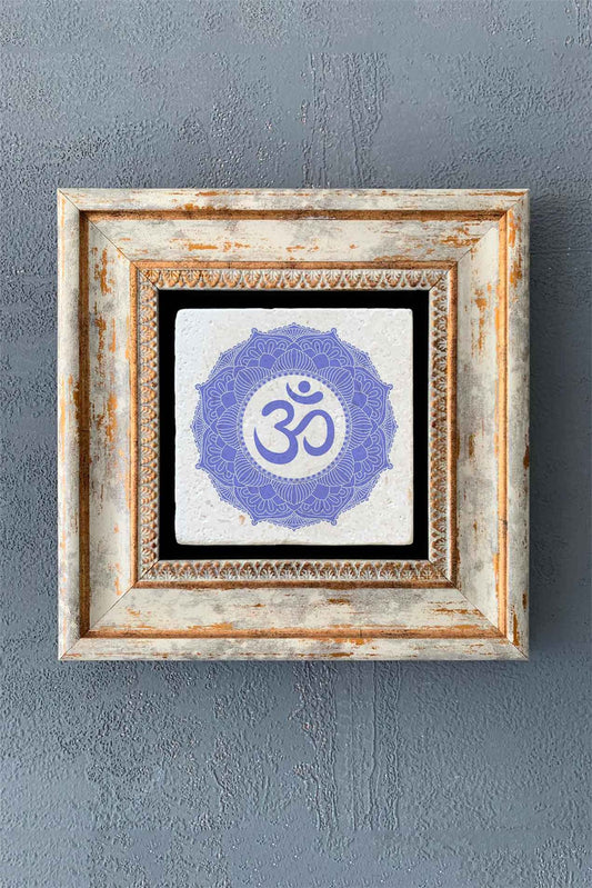 SINGLE FRAME NATURAL STONE WALL DECOR / CDD1-40-1384 (WALL DECOR)