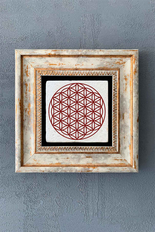 SINGLE FRAME NATURAL STONE WALL DECOR / CDD1-40-7783 (WALL DECOR)