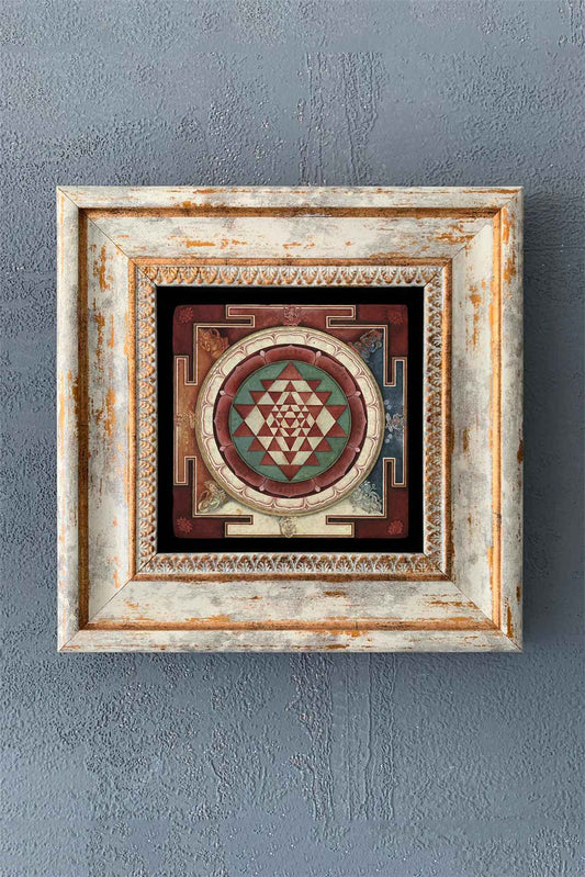 SINGLE FRAME NATURAL STONE WALL DECOR / CDD1-40-1382 (WALL DECOR)