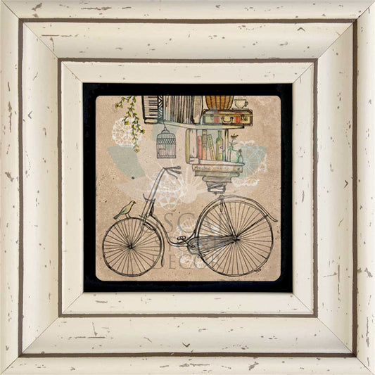 SINGLE FRAME NATURAL STONE WALL DECOR / CDD-30-034 (WALL DECOR)