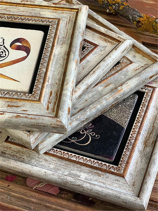 SINGLE FRAME NATURAL STONE WALL DECOR / CDD-30-008 (WALL DECOR)