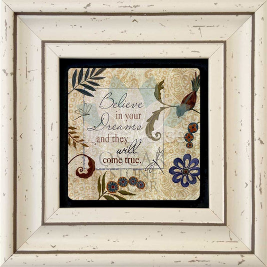 SINGLE FRAME NATURAL STONE WALL DECOR / CDD-30-106 (WALL DECOR)