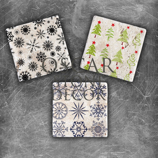 NEW YEAR'S NATURAL STONE MAGNET SET / YMG-001