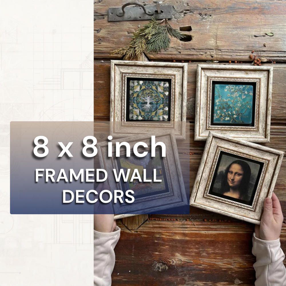 Framed Wall Decor - 8” × 8” (20 × 20 cm)