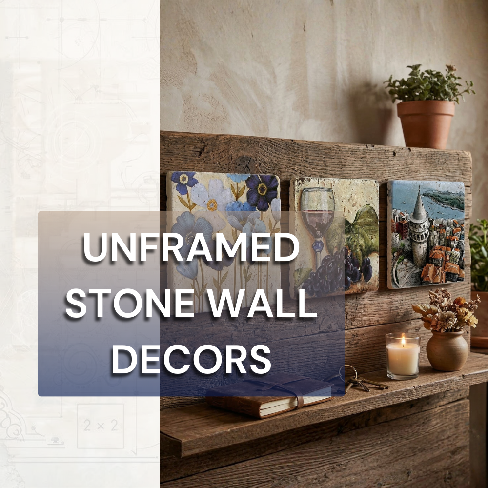UNFRAMED STONE WALL DECORS