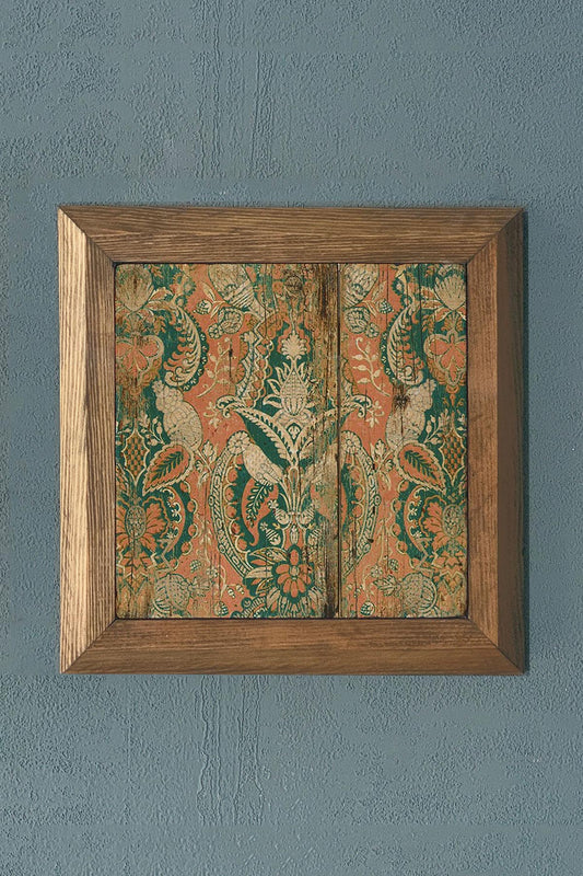 PATTERN Solid Framed Stone Painting-Wall Decor- 11" x 11"