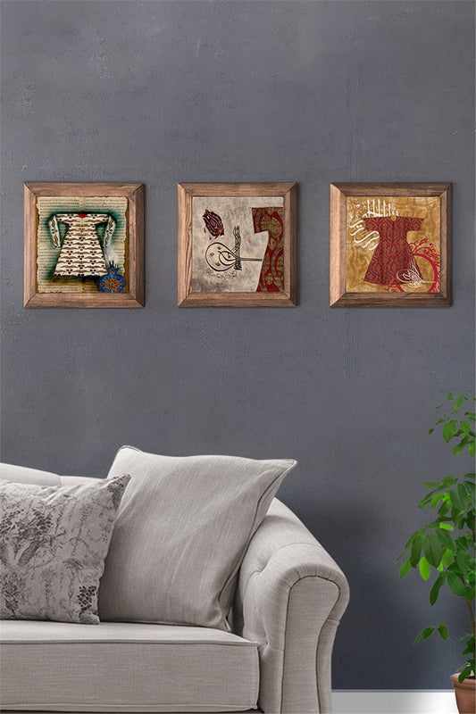 SOLID FRAMED 3-PIECE NATURAL STONE TABLE PANEL / 3PRMT-40-0060