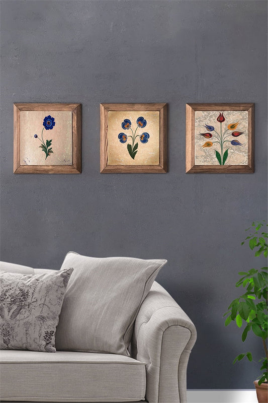 SOLID FRAMED 3-PIECE NATURAL STONE TABLE PANEL / 3PRMT-40-0009