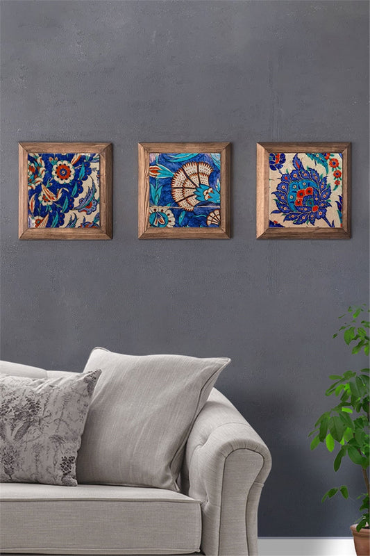 SOLID FRAMED 3-PIECE NATURAL STONE TABLE PANEL / 3PRMT-40-0043